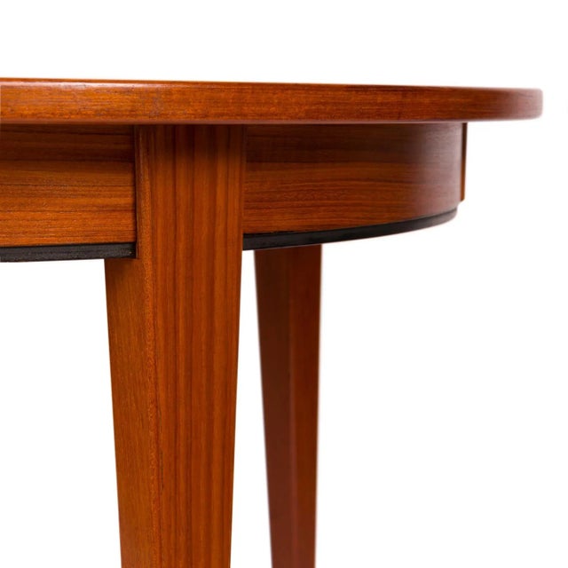 1960s Vintage Danish Mid-Century Gunni Omann Teak Dining Table Model #55 For Sale - Image 5 of 12
