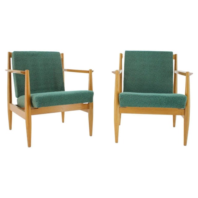 Armchairs from TON, Former Czechoslovakia, 1960s, Set of 2 For Sale - Image 11 of 11
