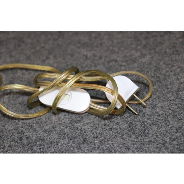 Blue French Empire Style Bouillotte Lamp With Blue Tole Shade and Gilt Bronze For Sale - Image 8 of 10