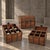 Antique Military Campaign Brass Bound Wooden Wine Bottle Chest For Sale - Image 6 of 6