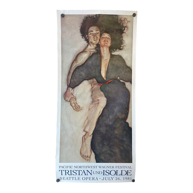 1981 Tristan Und Isolde Opera Poster by David Kreitzer - Pacific Northwest Wagner Festival, Seattle Opera. For Sale