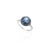 Not Yet Made - Made To Order 2.58 Ct Round Pave Blue Sapphire Ring in 18k Solid White Gold With Diamonds Size 7 For Sale - Image 5 of 8