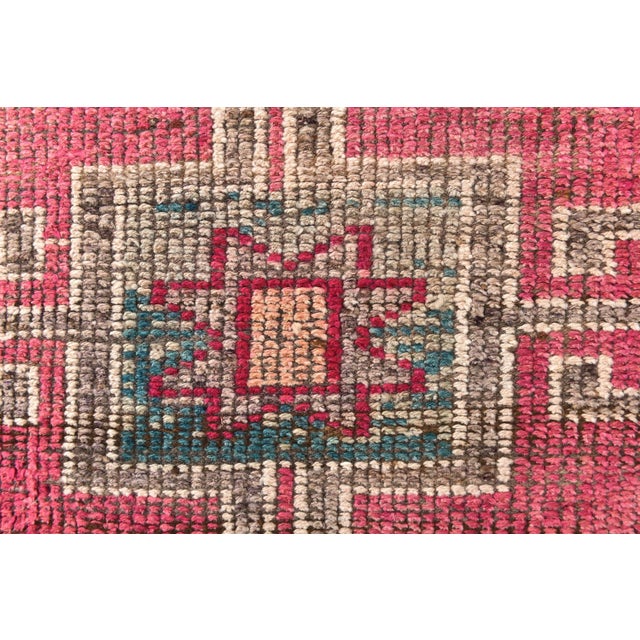 Vintage Handmade Soft Runner Rug For Sale - Image 5 of 14