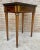 Neoclassical Mahogany Side Table with Fluted Legs and Green Marble, 1920s For Sale - Image 11 of 12