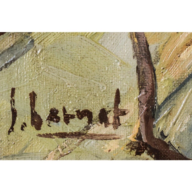 Impressionist Autumn Cityscape, Late 20th-Century, Oil on Canvas, Framed For Sale - Image 9 of 12