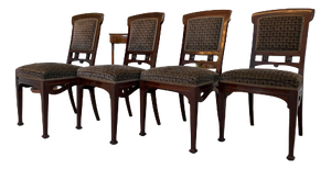 Art Nouveau Armchairs, 1890s, Set of 4