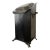 Antique Victorian Black Tin Tole Fireplace Coal Scuttle Bin For Sale