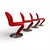 Set of 4 Sculptural Space-Age System 1-2-3 Swivel Chairs by Verner Panton For Sale - Image 6 of 9