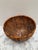 Vintage Rustic Tobacco Brown Wood Storage Basket For Sale - Image 4 of 7