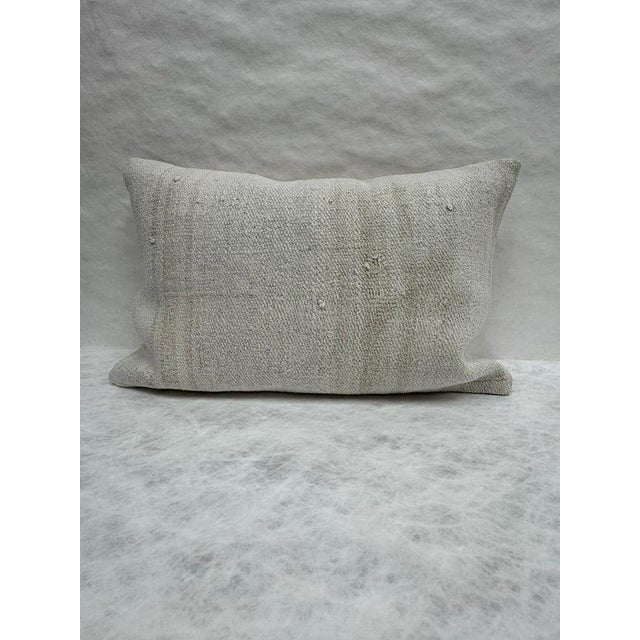 Turkish Hemp Pillow Cushion Natural Beige Pillow Cushion Cover 16" x 24" #30088 Enhance your home decor with our Kilim...