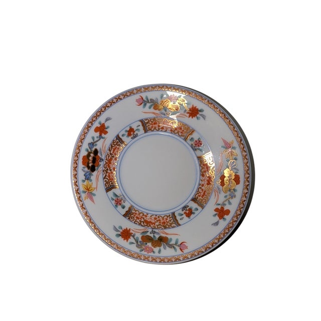 Ceramic 1970s Limoges "Pondichéry" Demitasse Cup & Saucer For Sale - Image 7 of 9