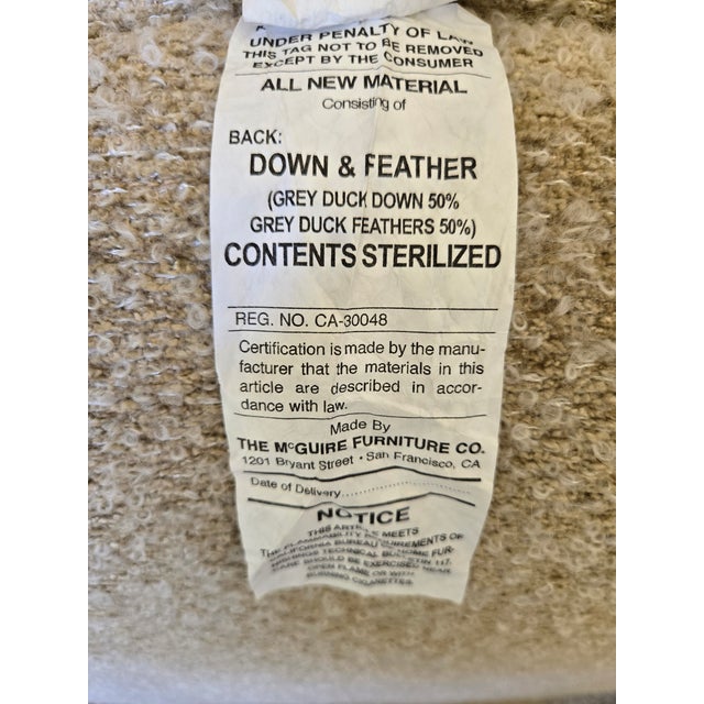 Sand McGuire Mustique Sedan Chair McA97 For Sale - Image 8 of 9