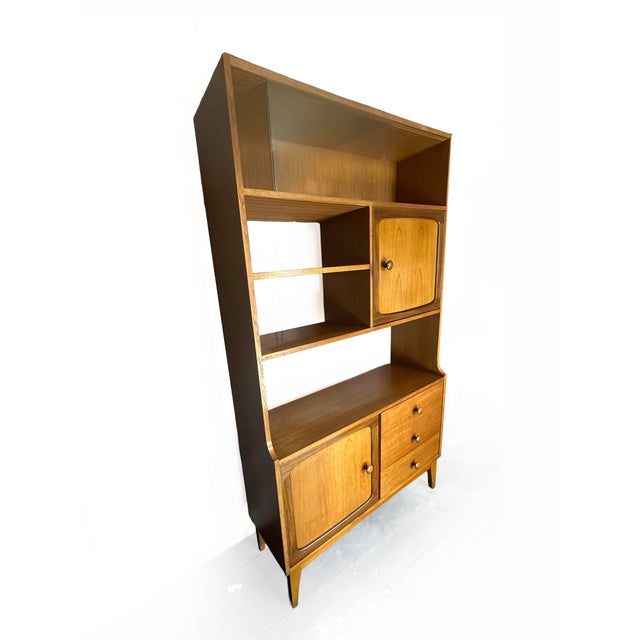 Vintage Stateroom Teak Room Divider and Display Cabinet from Stonehill, 1960s For Sale - Image 14 of 17