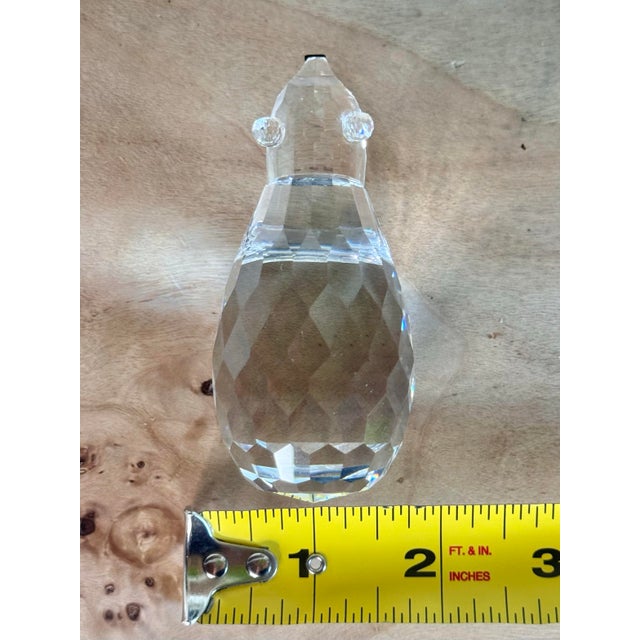 Transparent Vintage Swarovski Crystal Polar Bear Figurine For Sale - Image 8 of 9