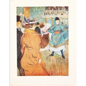 1952 After Toulouse-Lautrec "At the Moulin Rouge: Quadrille", Full-Color Print