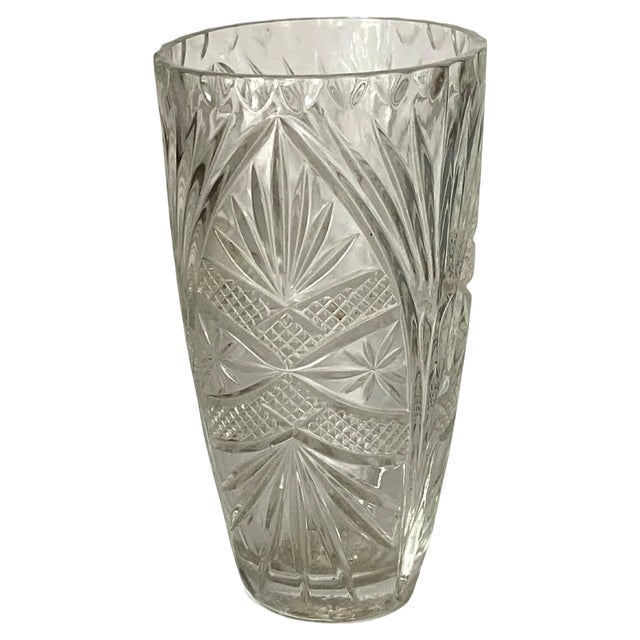 Art Deco White Champagne Cooler in Glass, France, 1940s For Sale