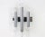 Pair of Italian chrome wall sconces Sciolari style, 1970s each wall light needs 6 x E14 small bulb. Dimensions: Height...