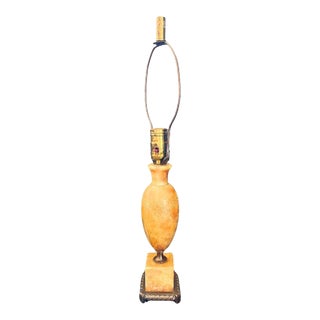 Early 1900s Etched Marble & Cast Bronze, Dav Art Ny, Table Lamp by J. B. Hirsch For Sale