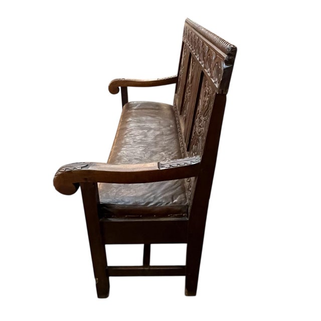 This Settle is from the period of the Restoration of the English monarchy under the House of Stuart monarch, after the...