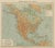 Antique Map of North America – Physical Relief Map by Hachette c.1883 : This antique map titled “Amérique du Nord” was...