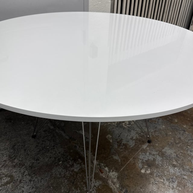 Mid Century Modern Round Dining Table For Sale - Image 12 of 12