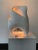 Contemporary Abstract White Unglazed Ceramic Lamp For Sale - Image 4 of 7