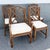 Side chairs: 18”w, 22”d, 38”h This handsome set of four vintage dining chairs blends classic Chippendale-inspired styling...