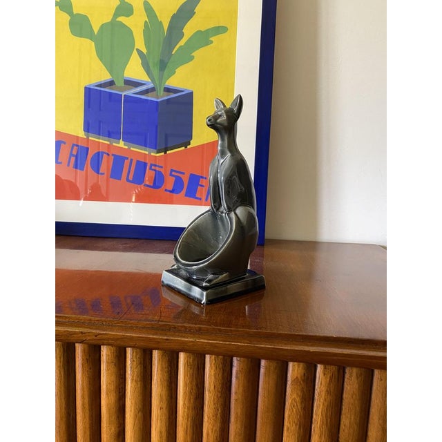 Art Deco Kangaroo Ceramic Vide Poche, 1940s For Sale - Image 11 of 18