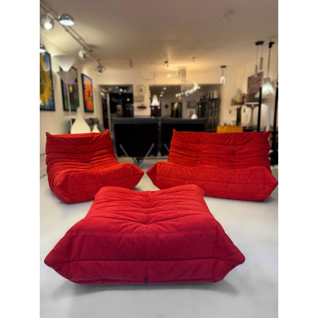 Togo Sofa Set by Michel Ducaroy for Ligne Roset, Set of 3 For Sale - Image 16 of 18