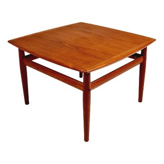 Danish Square Teak Coffee Table by Grete Jalk for Glostrup Møbelfabrik, 1960s For Sale