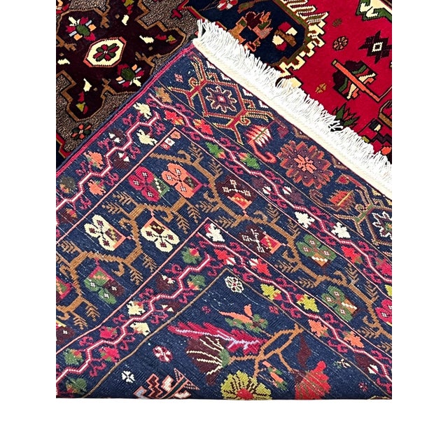 Afghan Balouch Wool Rug 4’4” X 6’1” For Sale In Washington DC - Image 6 of 6