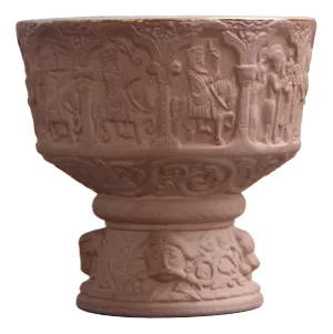 Model 4645-2 Baptismal Basin with Internal Glazing by Michael Andersen & Son, 1960s