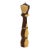 Vintage Folk Art Excellent, Extra-Large Turned Wood Pepper Mill For Sale