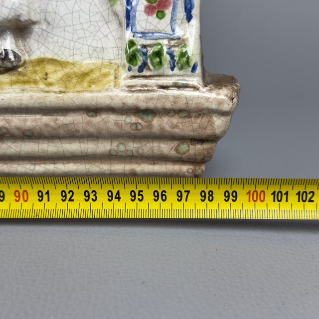 Large Works of Mercy Frieze Relief in Majolica For Sale - Image 11 of 14