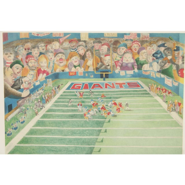 Robert Cenedella Signed Framed Lithograph, 'The Giants' For Sale - Image 9 of 12