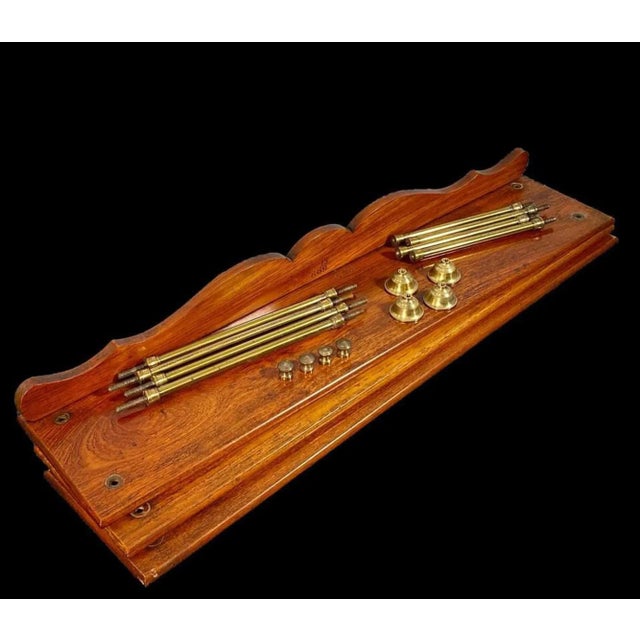 Victorian Victorian Teak and Brass Campaign Bookshelves, Army & Navy Store, "The Portable Library" Circa 1885 For Sale - Image 3 of 8