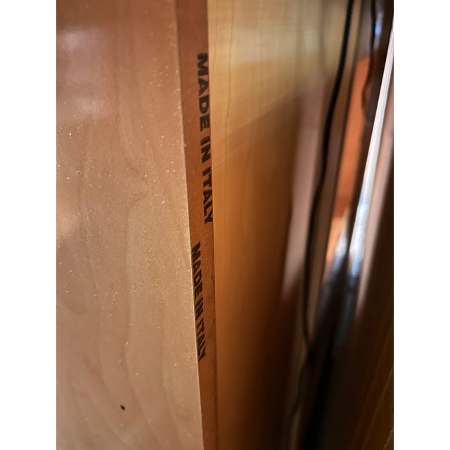 Late 20th Century Late 20th Century Italian - Entertainment Console· Italian Modern Wall Unit · Illuminated Media Storage For Sale - Image 5 of 10