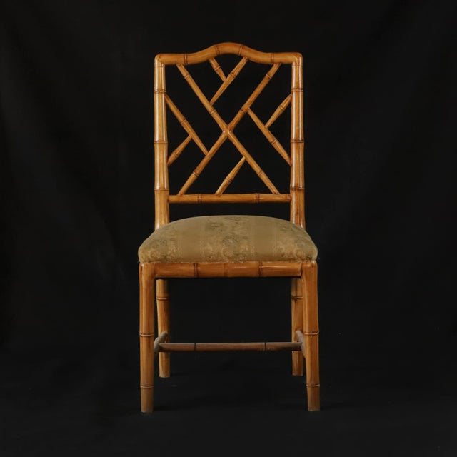 2000 - 2009 Four Vintage Chairs Made of Artificial Bamboo, Wooden Dining Chairs, Office Chairs For Sale - Image 5 of 13