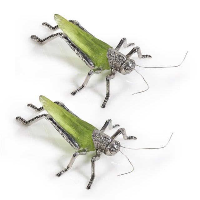 Add a touch of style to your home with this modern and contemporary inspired style grasshopper figurine set. This item can...