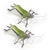 Add a touch of style to your home with this modern and contemporary inspired style grasshopper figurine set. This item can...