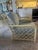 1986 2 Ficks Reed club chairs in distressed pineapple bamboo. The arms were revarnished in 2008 with a light satin...