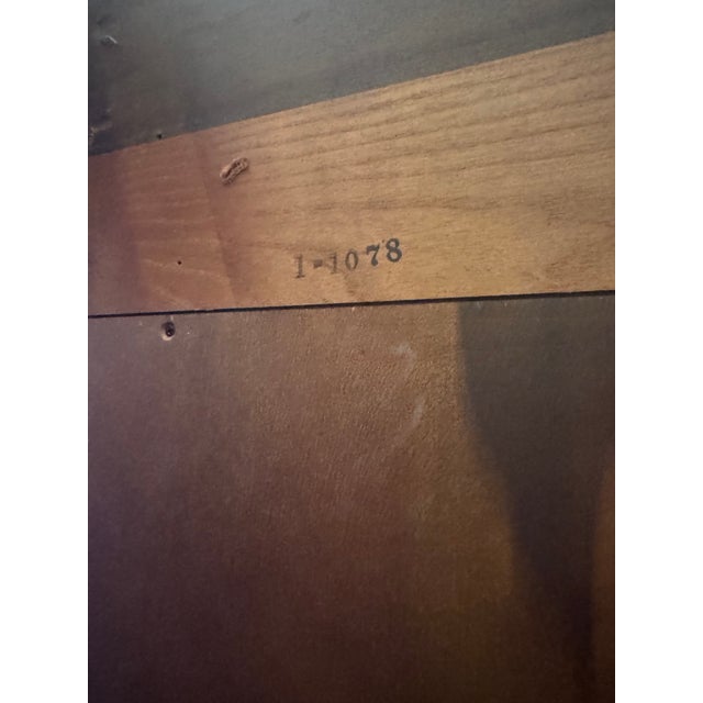 Brown 1960s Attributed to Henredon Campaign Style Lighted Display Cabinets (2) For Sale - Image 8 of 11