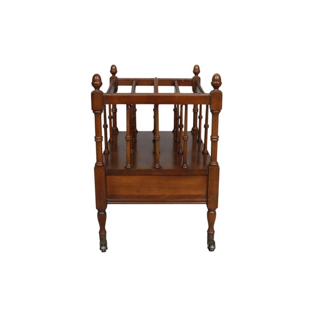 Colonial Style Mahogany Canterbury For Sale - Image 4 of 10