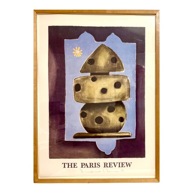 Francesco Clemente, Paris Review Lithograph Francesco Clemente Neo Expressionist Italian Avant Garde For Sale