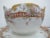 Ceramic Haviland Limoges Pink Yellow & Gold Flower Gravy Sauce Boat Bowl W/ Underplate For Sale - Image 7 of 8