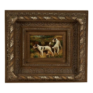 Vintage Painting of Dogs or Terriers For Sale