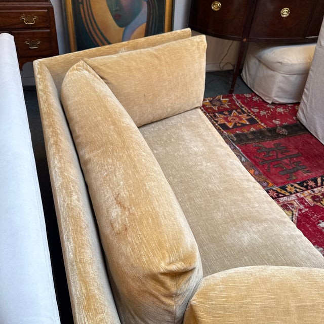 John Salandino for Baker Furniture Angled Sofa For Sale - Image 11 of 12