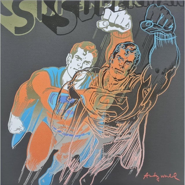 Pop Art After Andy Warhol, Superman, 1980s, Lithograph For Sale - Image 3 of 10