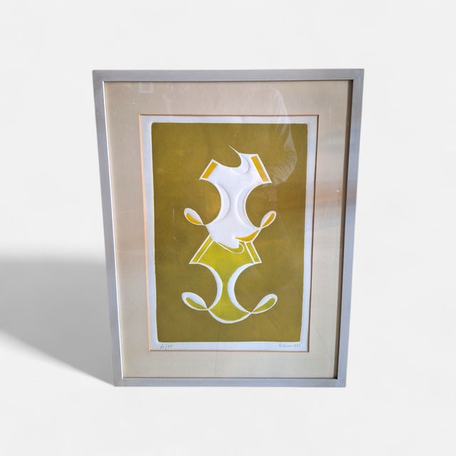 1970s Riboni Sandro, Composition, 1970s, Lithograph For Sale - Image 5 of 5