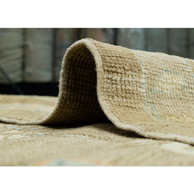 Brown Turkish Oushak Rug 12'10" x 14'6" #18510 For Sale - Image 8 of 8